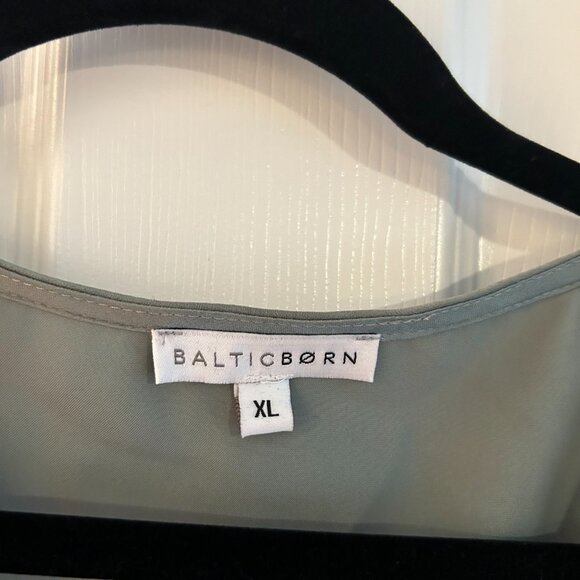 Gabriella Satin Midi Dress | Eucalyptus - XL - Picture 3 of 3